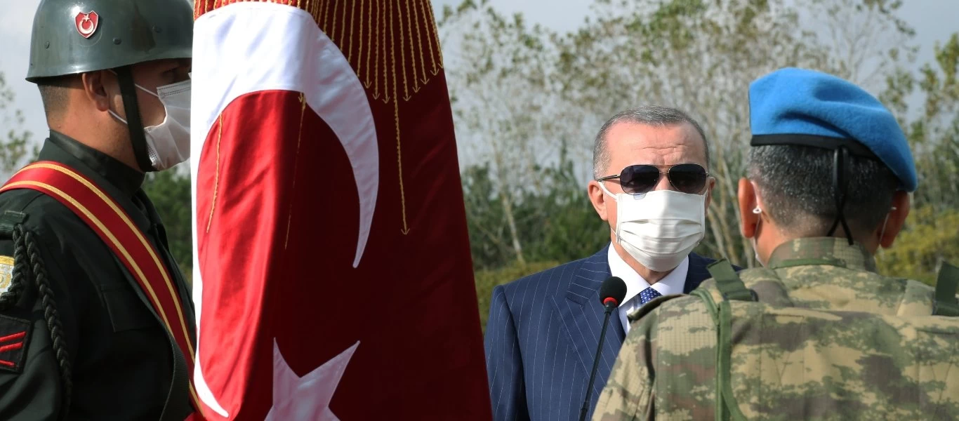 Με «αέρα» πορθητή έφτασε στην κατεχόμενη Αμμόχωστο ο Τ.Ερντογάν